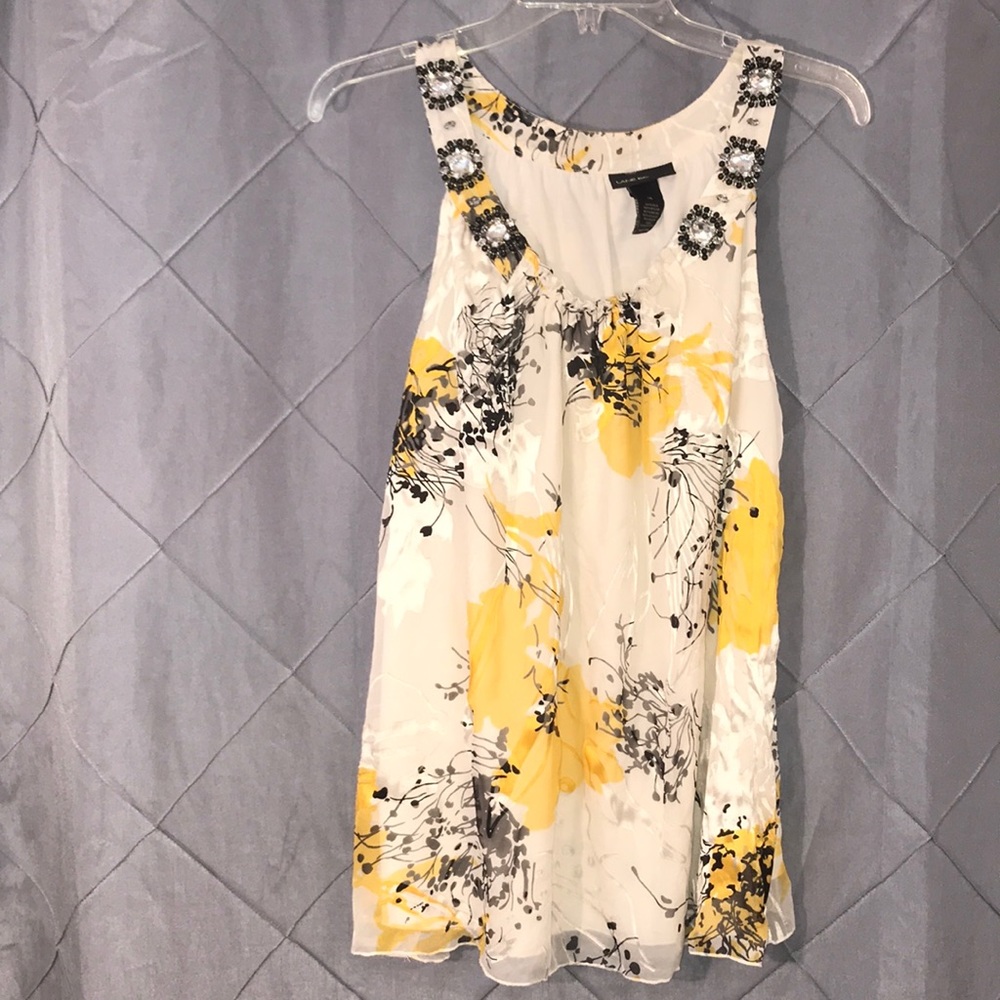 Lane Bryant embellished lined tank top sz 16